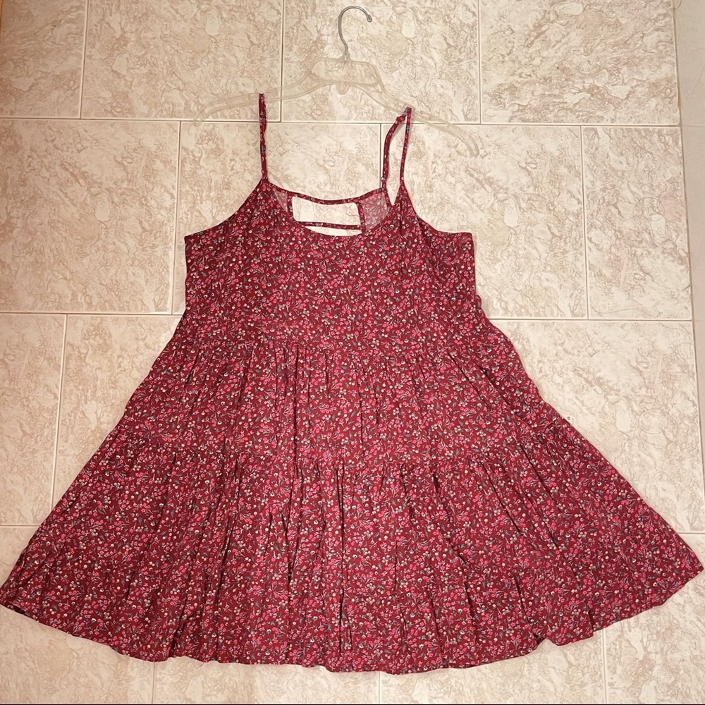 Baby doll tiered A-line dress